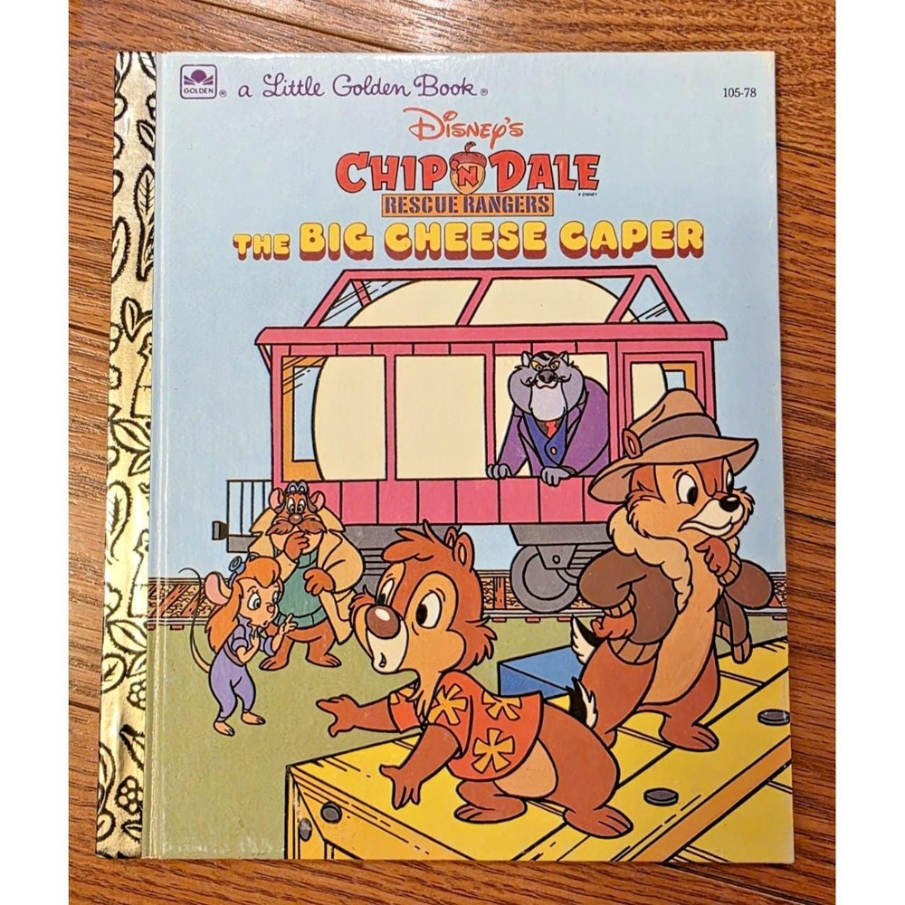 Disney Chip‎ 'n Dale Rescue Rangers: The Big Cheese Caper Golden Book 1992 *Read